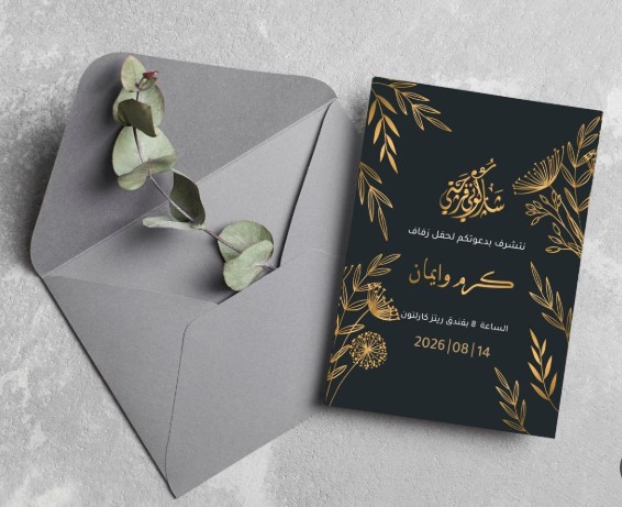 نموذج بطاقة كرتون مقوى
